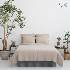 Lenjerie de pat crem din fibre de cânepă pentru pat de o persoană 140x200 cm – Linen Tales