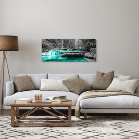 Tablou - Râul de iarnă (120x50 cm)