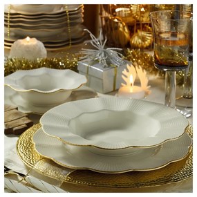 Set 24 vase din porțelan Kutahya Waves