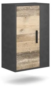 Mobilier living BRICK maro/negru