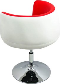 RESIGILAT - Scaun de bar din piele eco si cadru metalic ABS 113 rosu