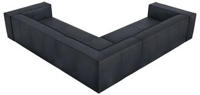 Colțar albastru închis cu tapițerie din piele (cu colț variabil) Madame – Windsor &amp; Co Sofas