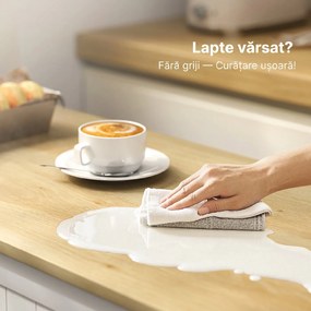 HOMCOM Comodă Modernă cu Spațiu de Depozitare, Bufet cu Sertar, Rafturi Reglabile, Mică Cămară de Bucătărie cu Rafturi Interioare, Alb | Aosom Romania
