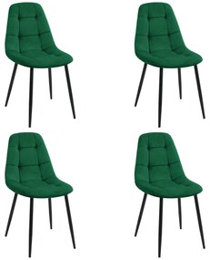 Set 4 buc. scaune sufragerie Xenofobas (verde). 1117271