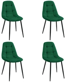 Set 4 buc. scaune sufragerie Xenofobas (verde). 1117271