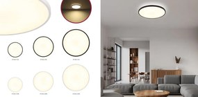 Plafoniera LED slim cu lumina ambientala in sus NIELSEN D-30cm