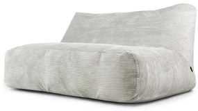 Fotoliu bean bag crem cu tapițerie din catifea reiată Sofa Tube 160 – SLOWDOWN