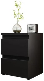 Noptieră MALWA 40x40 cm negru mat