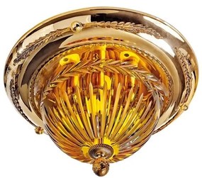 Plafoniera clasica LUX realizata manual Amber 48cm