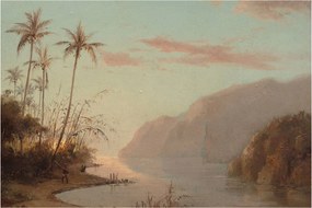 Tablou - Camille Pissarro, A creek in st. Thomas (Virgin Islands), reproducere (90x60 cm)