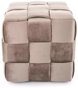 Taburet Casel velvet bej inchis Tap.251