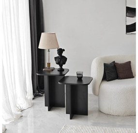 Set 2buc. măsuțe laterale Diveta (negru) . 1094794
