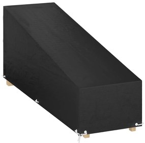 vidaXL Husa șezlong, 12 ocheți, 200x65x35/60 cm, polietilenă