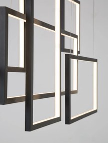 Lustra LED suspendata design geometric CORNICE