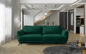 Canapea extensibila cu spatiu pentru depozitare, 242x90x95 cm, Megis 01, Eltap (Culoare: Verde / Kronos 19)