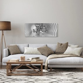 Tablou - Bule albe și negre (120x50 cm)
