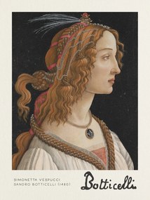 Reproducere Simonetta Vespucci - Sandro Botticelli, (30 x 40 cm)