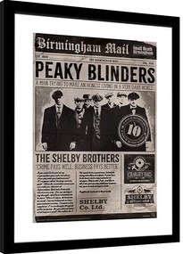 Afiș înrămat Peaky Blinders - 10th Anniversary Newspaper