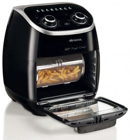 Friiteuza cuptor cu aer cald Ariete AIRY FRYER OVEN 4619/00, 2000W, 11 L, 8 programe, 80-200C, Rotisor, Timer, Negru