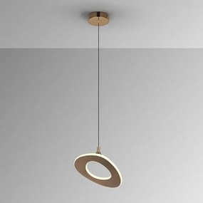Lustra Pendul LED auriu roze Mirena