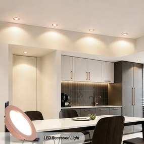 Immax NEO 07330L - LED reglabil downlight încastrat DOWN LED/12W/230V Wi‑Fi Tuya Ø 12 cm roz