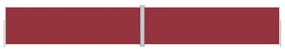 Copertina laterala retractabila, rosu, 180x1200 cm Rosu, 180 x 1200 cm