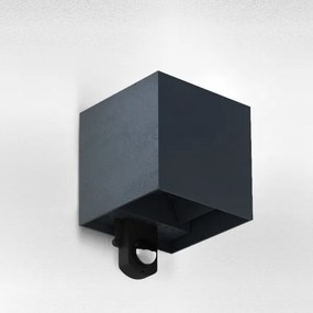 Brilagi - Aplică LED de exterior cu senzor CUBE LED/6W/230V antracit