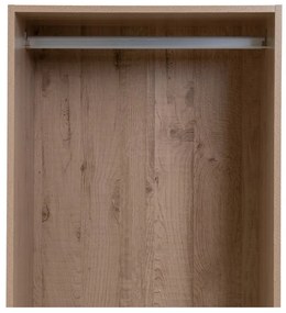 Dulap modular în culoare naturală deschis cu aspect de lemn de stejar 60x180x45 cm Modular – Casa Selección