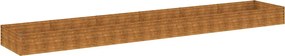 vidaXL Strat înălțat de grădină, 579x100x36 cm, oțel corten