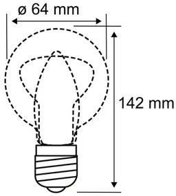 Bec LED INNER ST64 E27/3,5W/230V 1800K Paulmann 28885