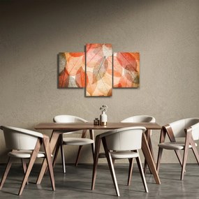 Tablou cu frunzele de toamnă pictate (90x60 cm)