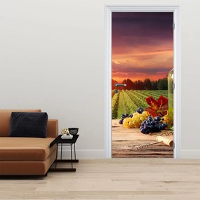 Fototapet pentru ușă - Podgorii cu struguri (95x205cm)