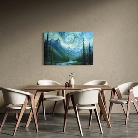 Tablou - Peisaj cu o adiere din Van Gogh (90x60 cm)