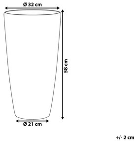 Ghiveci ⌀ 32 cm Tser (Auriu). 1079891