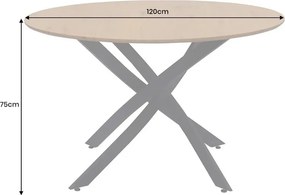 Masa rotunda HELIX 120cm stejar natur