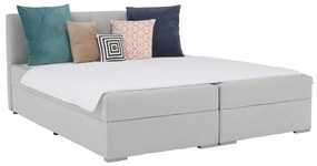 Pat tip BOXSPRING 180x200, gri deschis, FERATA KOMFORT