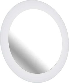 Oglindă lemn masiv retroiluminată LED rotundă Ø75cm