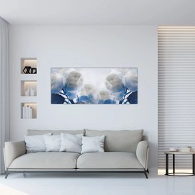 Tablou - Trandafir alb (120x50 cm)