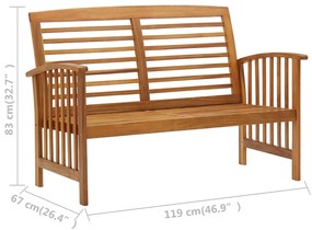 Set mobilier de gradina din 2 piese, ESSIEN