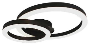 Plafonieră LED/20W/230V 3000K negru