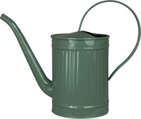 Stropitoare decorativă din metal, verde închis, dungi în relief, mâner mare, 2 litri, 13 x 30 x 25 cm, „Hugo"