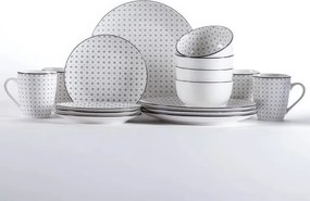decoDoma Set de masă din porțelan LISBON 16 buc