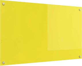 vidaXL Panou de bucătărie Galben 100 x 60 cm sticlă securizată