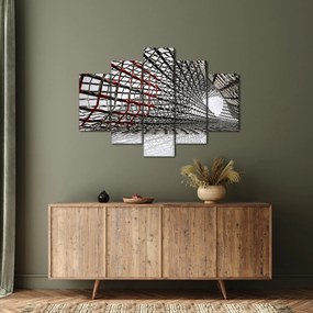 Tablou cu construcție din fier (150x105 cm)