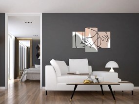 Tablou - Femeie corp linie de artă N⁰2 (90x60 cm)