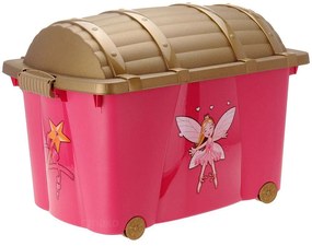 Cutie de depozitare cu capac pentru jucarii Princess, 57 L