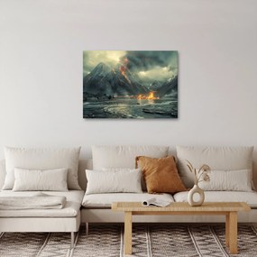 Tablou - Erupție vulcanică (70x50 cm)