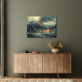 Tablou - Erupție vulcanică (70x50 cm)