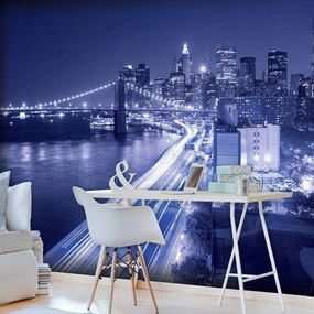 Fototapet - New York Brooklyn Bridge City (254x184 cm)