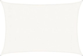 vidaXL Pânză parasolar, alb, 3 x 5 m, HDPE, 160 g/m²